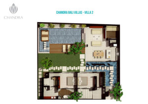 Chandra Bali Villas Villa 2 New Floor Plan